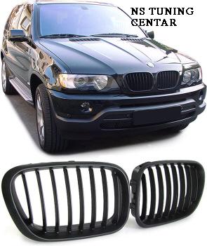 Maska prednja BMW X5 E53 mat crna